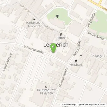 Standortübersicht der Tankstelle Stadtwerke Lengerich GmbH in 49525 Lengerich