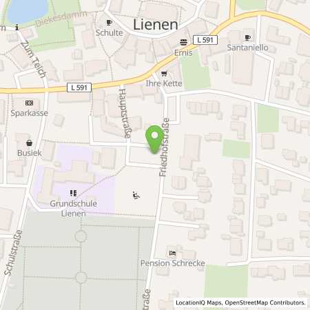 Standortübersicht der Strom (Elektro) Tankstelle: Stadtwerke Lengerich GmbH in 49536, Lienen