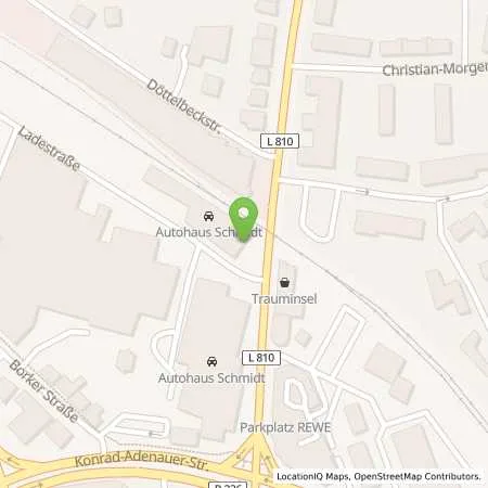 Standortübersicht der Tankstelle Autohaus Erwin Schmidt GmbH & Co. KG in 44534 Lünen