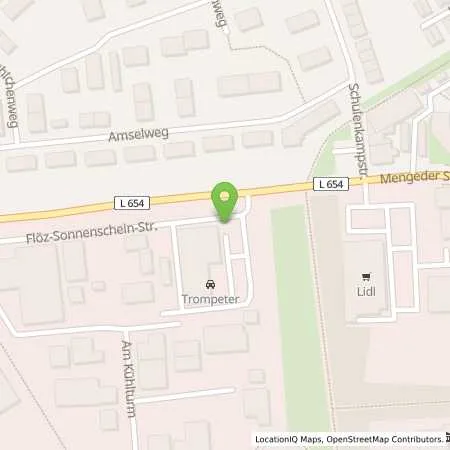 Standortübersicht der Tankstelle Autohaus Trompeter GmbH in 44536 Lünen