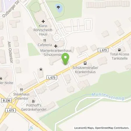 Standortübersicht der Tankstelle Stadtwerke Schwerte GmbH in 58239 Schwerte