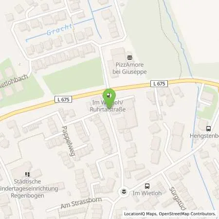 Standortübersicht der Tankstelle Stadtwerke Schwerte GmbH in 58239 Schwerte