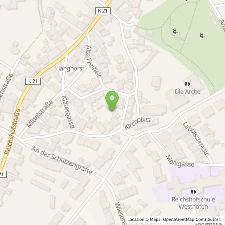 Standortübersicht der Tankstelle Stadtwerke Schwerte GmbH in 58239 Schwerte