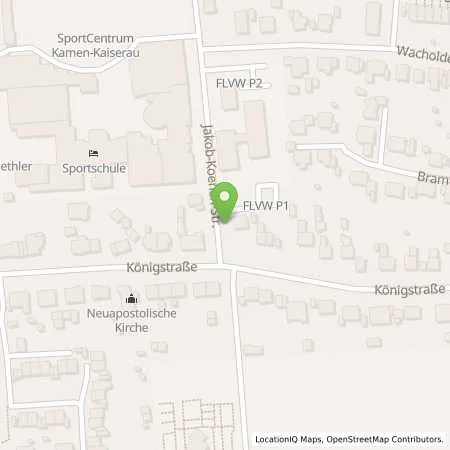 Standortübersicht der Tankstelle EnBW mobility+ AG und Co.KG in 59174 Kamen