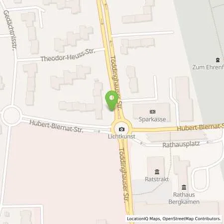 Standortübersicht der Tankstelle GSW Gemeinschaftsstadtwerke GmbH Kamen, Bönen, Bergkamen in 59192 Bergkamen