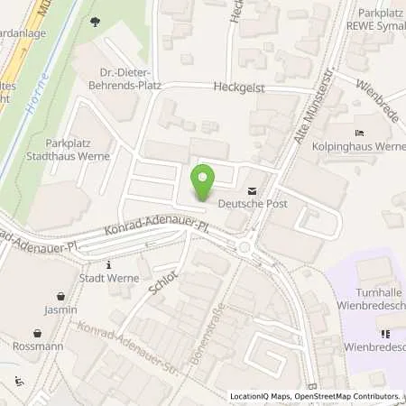 Standortübersicht der Tankstelle innogy eMobility Solutions GmbH in 59368 Werne