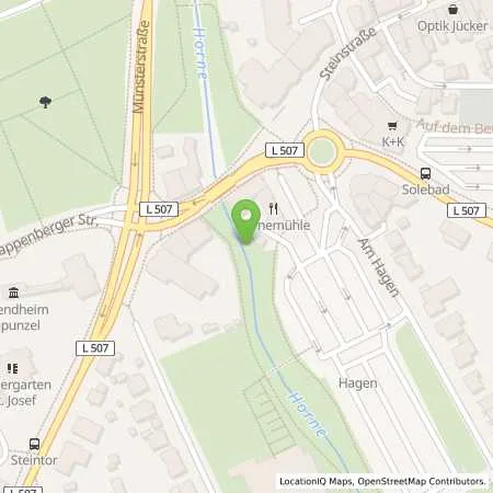 Standortübersicht der Tankstelle innogy eMobility Solutions GmbH in 59368 Werne