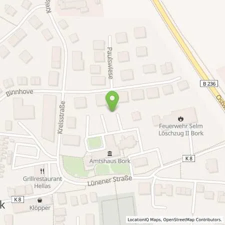 Standortübersicht der Tankstelle innogy SE in 59379 Selm