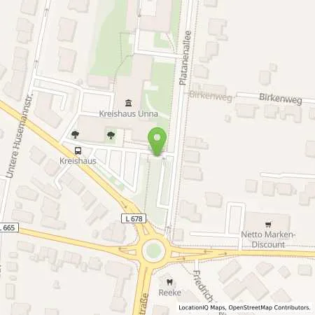 Standortübersicht der Tankstelle Stadtwerke Unna GmbH in 59426 Unna