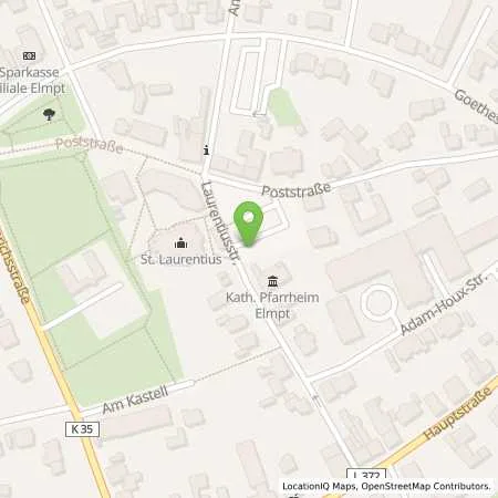 Standortübersicht der Tankstelle NEW Niederrhein Energie und Wasser GmbH in 41372 Niederkrüchten