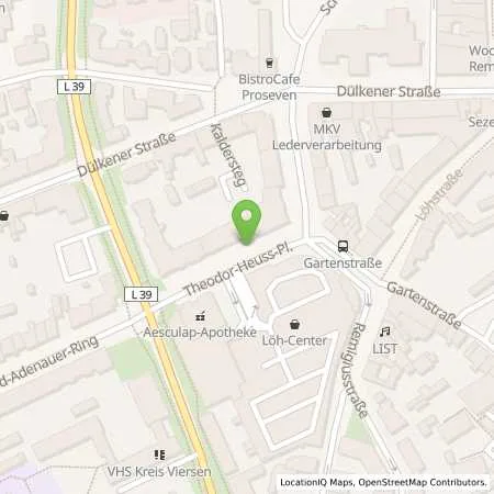 Standortübersicht der Tankstelle NEW Niederrhein Energie und Wasser GmbH in 41747 Viersen