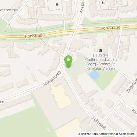 Standortübersicht der Tankstelle Zielke KG in 41747 Viersen