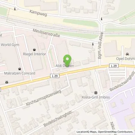 Standortübersicht der Tankstelle ALDI SÜD in 41751 Viersen