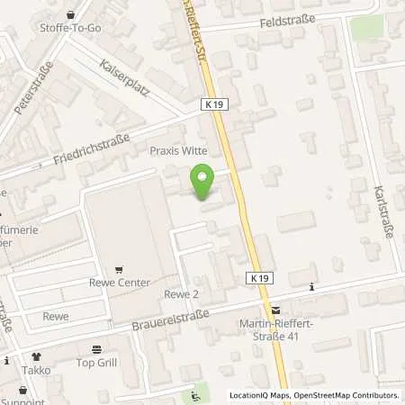 Standortübersicht der Tankstelle Stadtwerke Willich GmbH in 47877 Willich