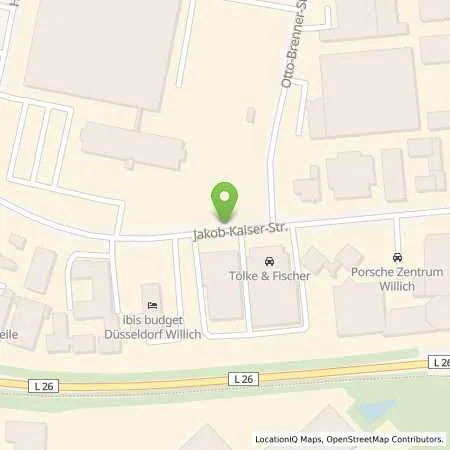 Standortübersicht der Tankstelle Stadtwerke Willich GmbH in 47877 Willich