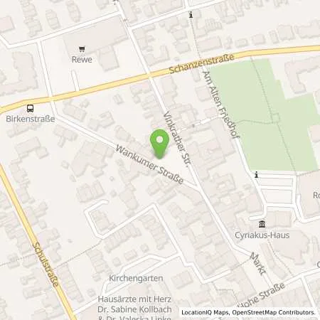 Standortübersicht der Tankstelle Gemeindewerke Grefrath GmbH in 47929 Grefrath