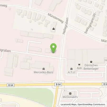 Standortübersicht der Tankstelle Stadtwerke Warendorf GmbH in 48231 Warendorf