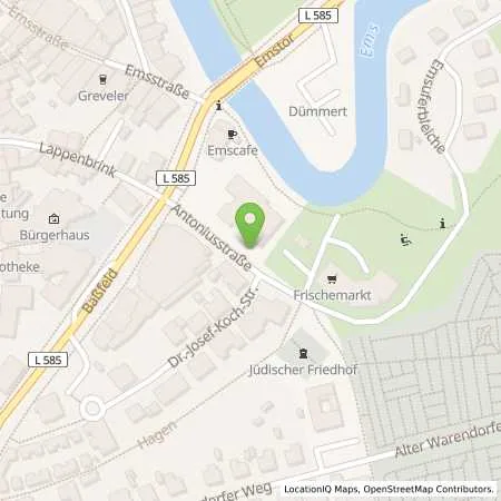 Standortübersicht der Tankstelle Stadtwerke ETO GmbH & Co. KG in 48291 Telgte