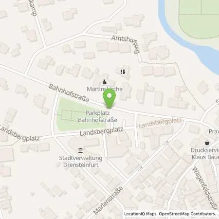 Standortübersicht der Tankstelle Stadtwerke Ostmünsterland GmbH & Co. KG in 48317 Drensteinfurt