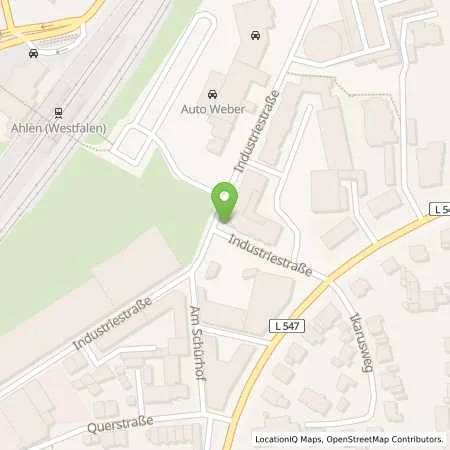 Standortübersicht der Tankstelle Stadtwerke Ahlen GmbH in 59229 Ahlen