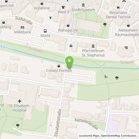 Standortübersicht der Tankstelle Energieversorgung Beckum GmbH & Co.KG in 59269 Beckum