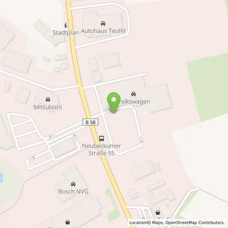 Standortübersicht der Tankstelle Autohaus Knubel in 59269 Beckum