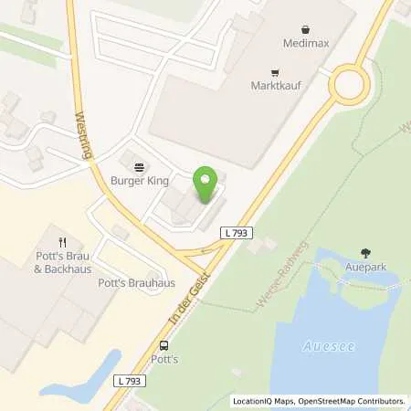 Standortübersicht der Tankstelle innogy eMobility Solutions GmbH in 59302 Oelde