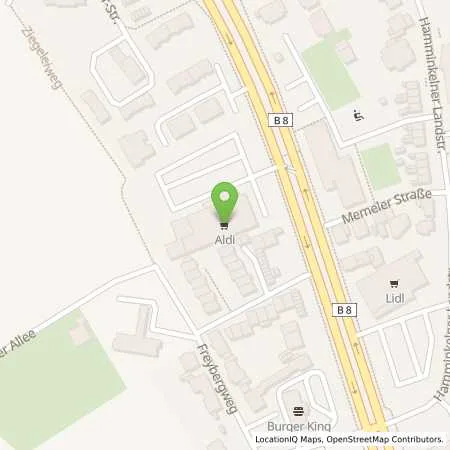 Standortübersicht der Tankstelle ALDI SÜD in 46483 Wesel