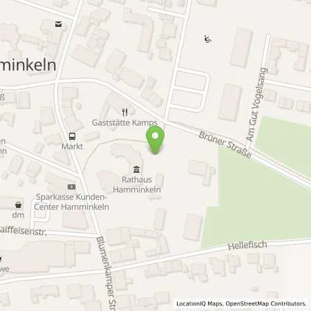 Standortübersicht der Tankstelle innogy eMobility Solutions GmbH in 46499 Hamminklen