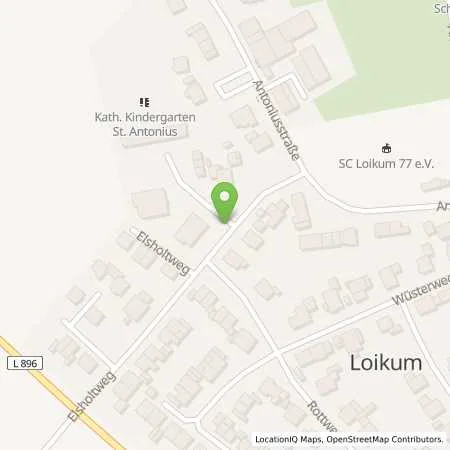 Standortübersicht der Tankstelle DuSolaris in 46499 Hamminkeln