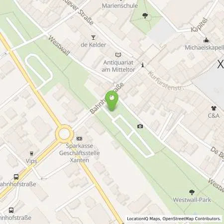 Standortübersicht der Tankstelle innogy SE in 46509 Xanten