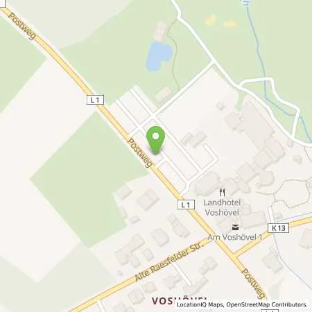 Standortübersicht der Tankstelle Stadtwerke Rhede GmbH in 46514 Schermbeck