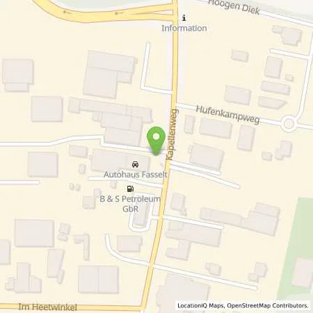 Standortübersicht der Tankstelle Fasselt GmbH in 46514 Schermbeck
