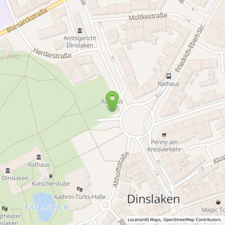 Standortübersicht der Strom (Elektro) Tankstelle: Stadtwerke Dinslaken GmbH in 46535, Dinslaken