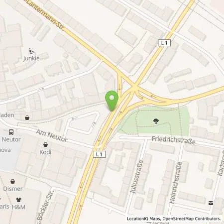 Standortübersicht der Tankstelle Stadtwerke Dinslaken GmbH in 46535 Dinslaken