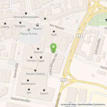 Standortübersicht der Tankstelle Stadtwerke Dinslaken GmbH in 46535 Dinslaken