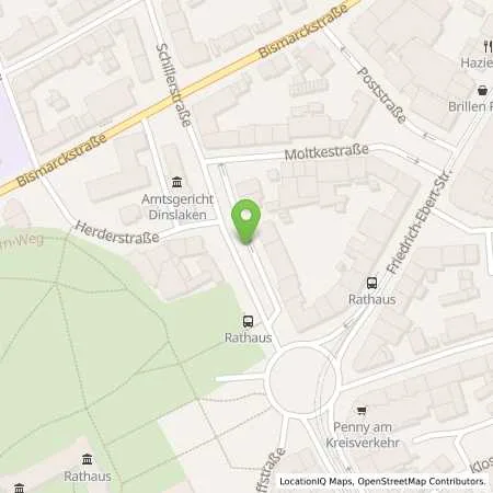 Standortübersicht der Tankstelle Stadtwerke Dinslaken GmbH in 46537 Dinslaken