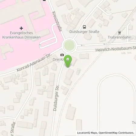 Standortübersicht der Tankstelle Stadtwerke Dinslaken GmbH in 46537 Dinslaken