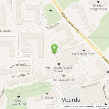 Standortübersicht der Tankstelle innogy eMobility Solutions GmbH in 46562 Voerde