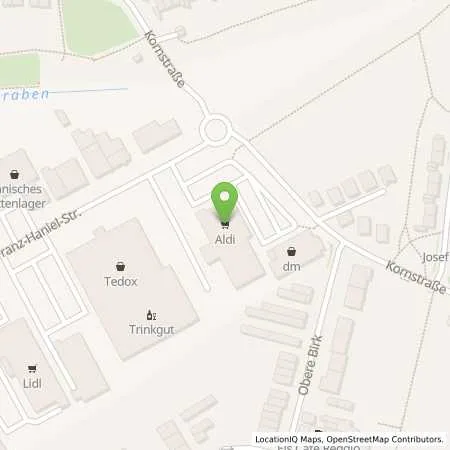 Standortübersicht der Tankstelle ALDI SÜD in 47443 Moers