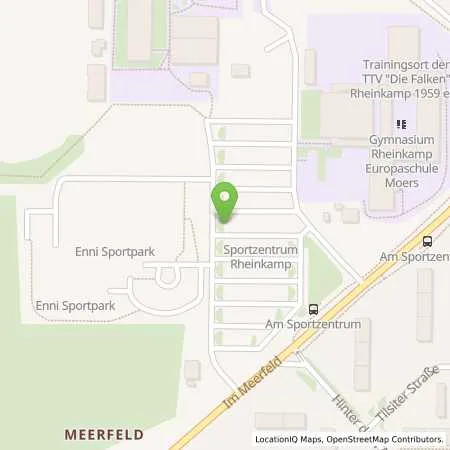 Standortübersicht der Tankstelle ENNI Energie & Umwelt Niederrhein GmbH in 47445 Moers