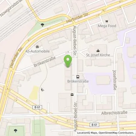 Standortübersicht der Tankstelle Stadtwerke Bielefeld in 33602 Bielefeld