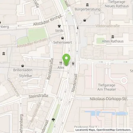 Standortübersicht der Tankstelle Stadtwerke Bielefeld in 33602 Bielefeld