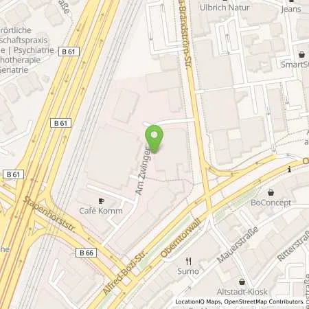 Standortübersicht der Tankstelle Stadtwerke Bielefeld in 33602 Bielefeld