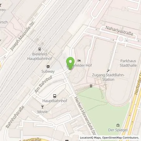 Standortübersicht der Tankstelle Stadtwerke Bielefeld in 33602 Bielefeld