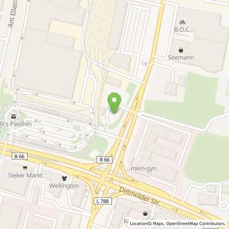 Standortübersicht der Tankstelle Stadtwerke Bielefeld in 33604 Bielefeld