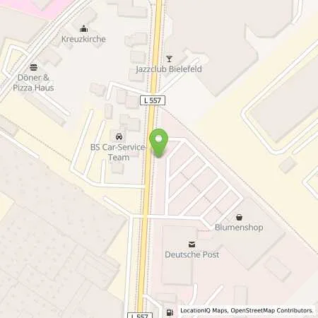 Standortübersicht der Tankstelle Stadtwerke Bielefeld in 33611 Bielefeld