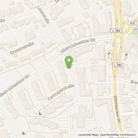 Standortübersicht der Tankstelle Stadtwerke Bielefeld in 33613 Bielefeld