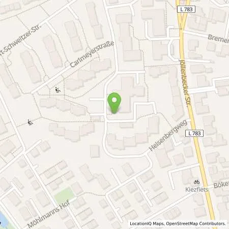 Standortübersicht der Tankstelle Stadtwerke Bielefeld in 33613 Bielefeld