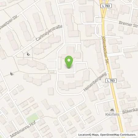 Standortübersicht der Tankstelle Stadtwerke Bielefeld in 33613 Bielefeld